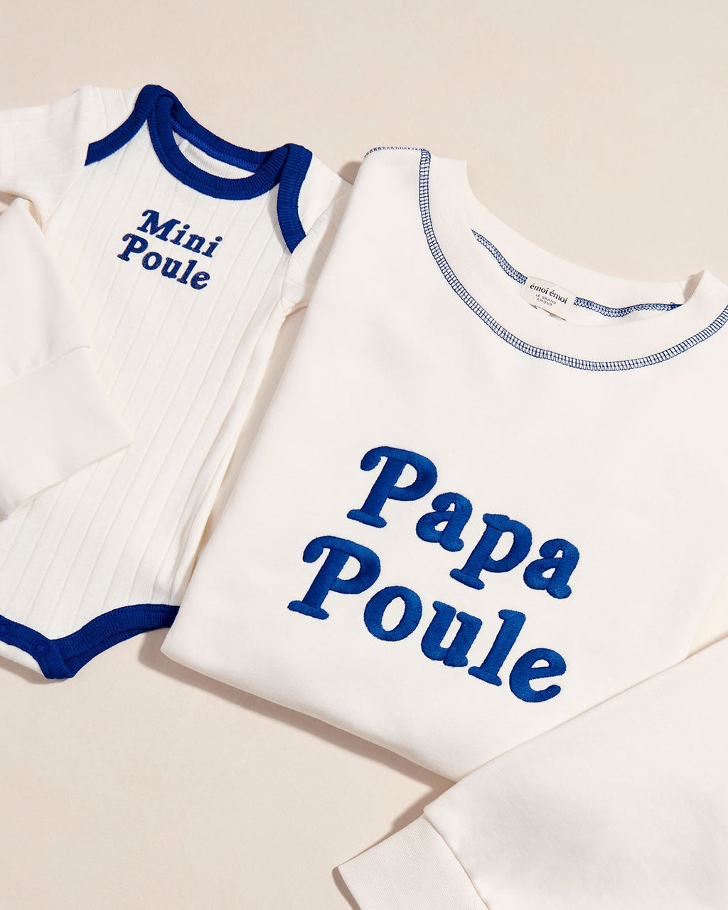 Le Sweat Papa Poule En Coton Bio - Blanc