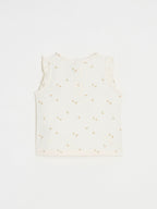 Natalys - T-Shirt Sans Manche Craie - Fille