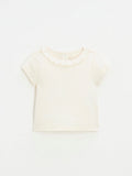 Natalys - T-Shirt Manches Courtes Craie - Fille