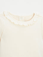 Natalys - T-Shirt Manches Courtes Craie - Fille