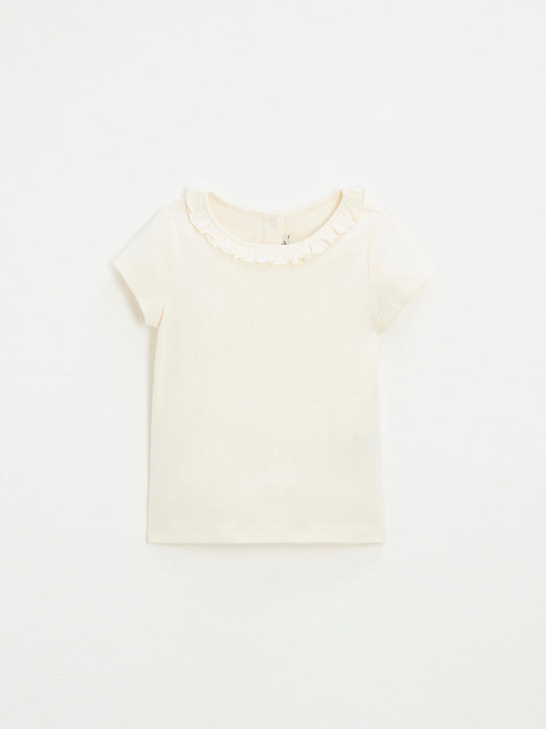 Natalys - T-Shirt Manches Courtes Craie - Fille