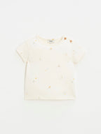 Natalys - T-Shirt Manches Courtes Craie - Garçon