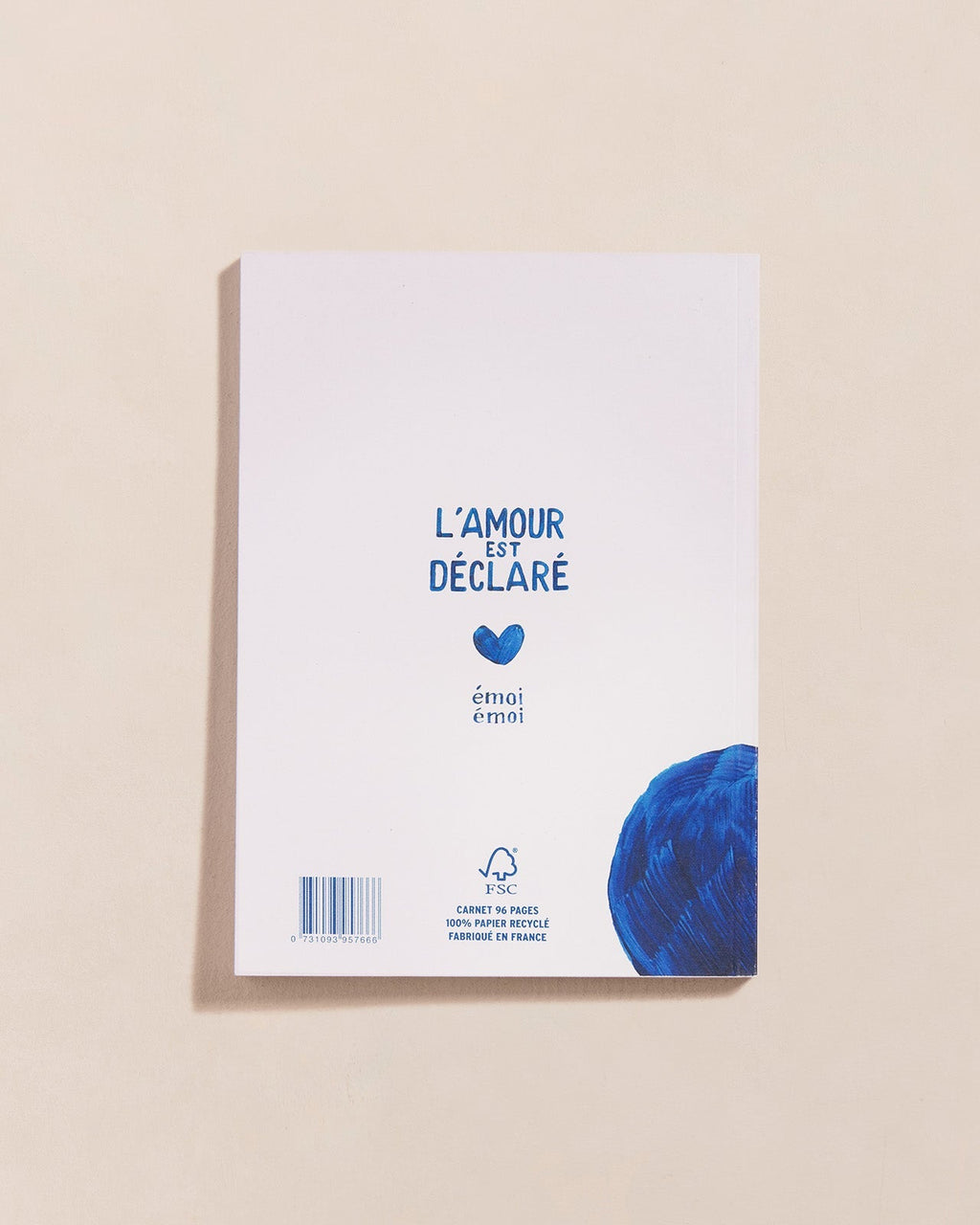 Le Carnet Merci Maîtresse - Cœurs Bleus