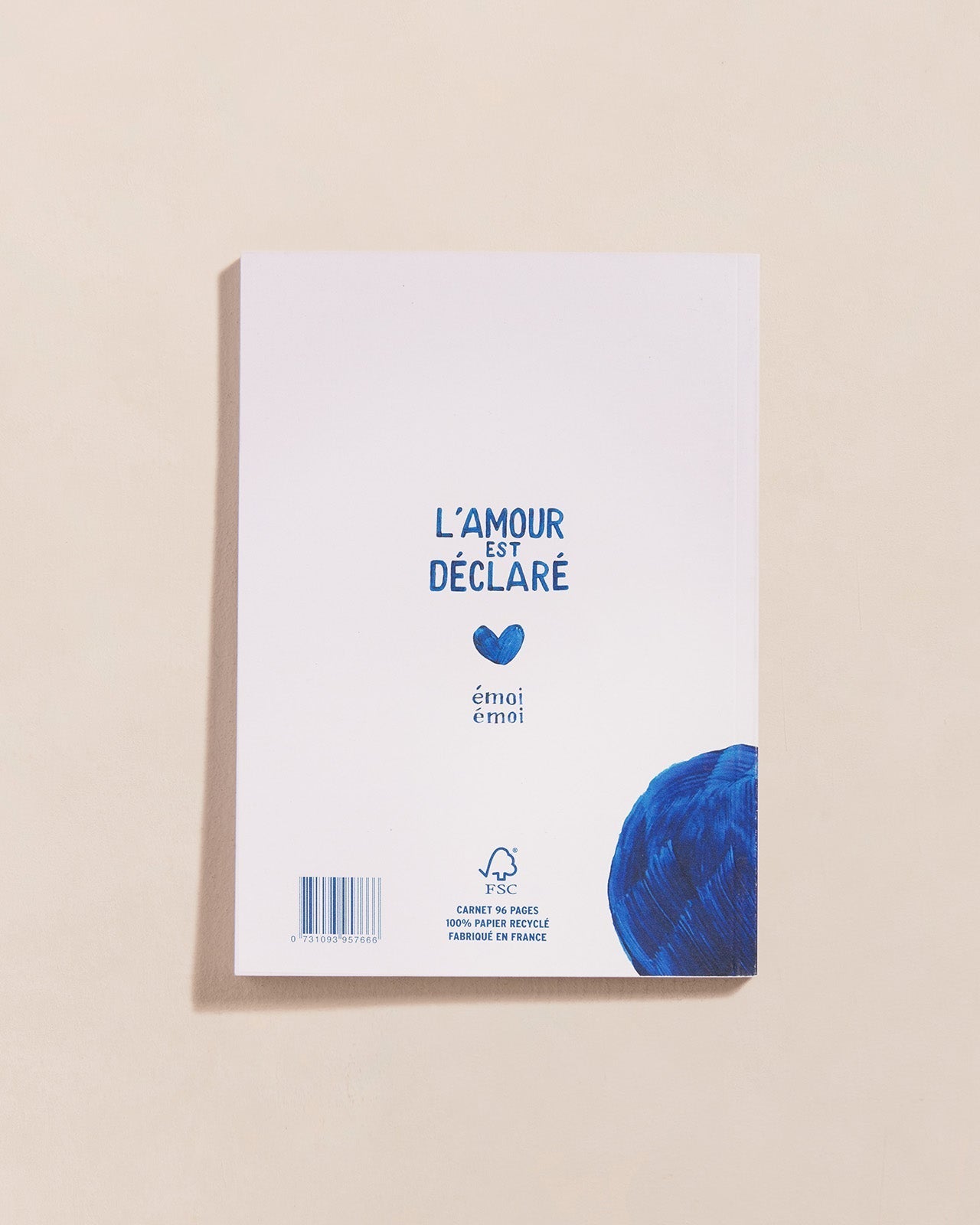 Le Carnet Merci Maîtresse - Cœurs Bleus