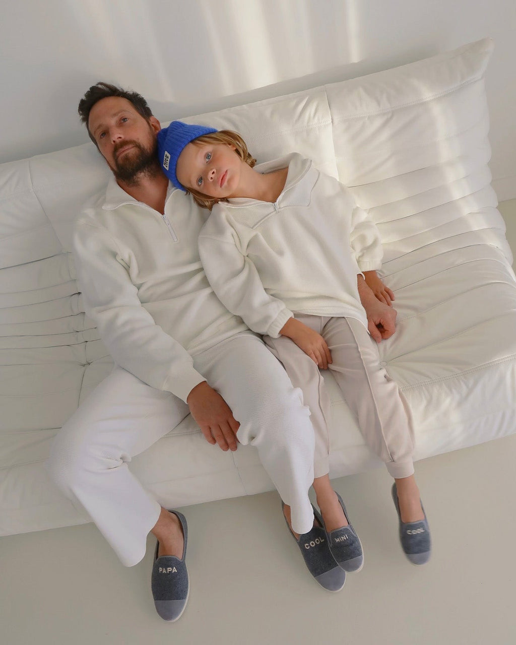 Le Sweat Stanny En Polaire Recyclée Et Col Zippé - Blanc