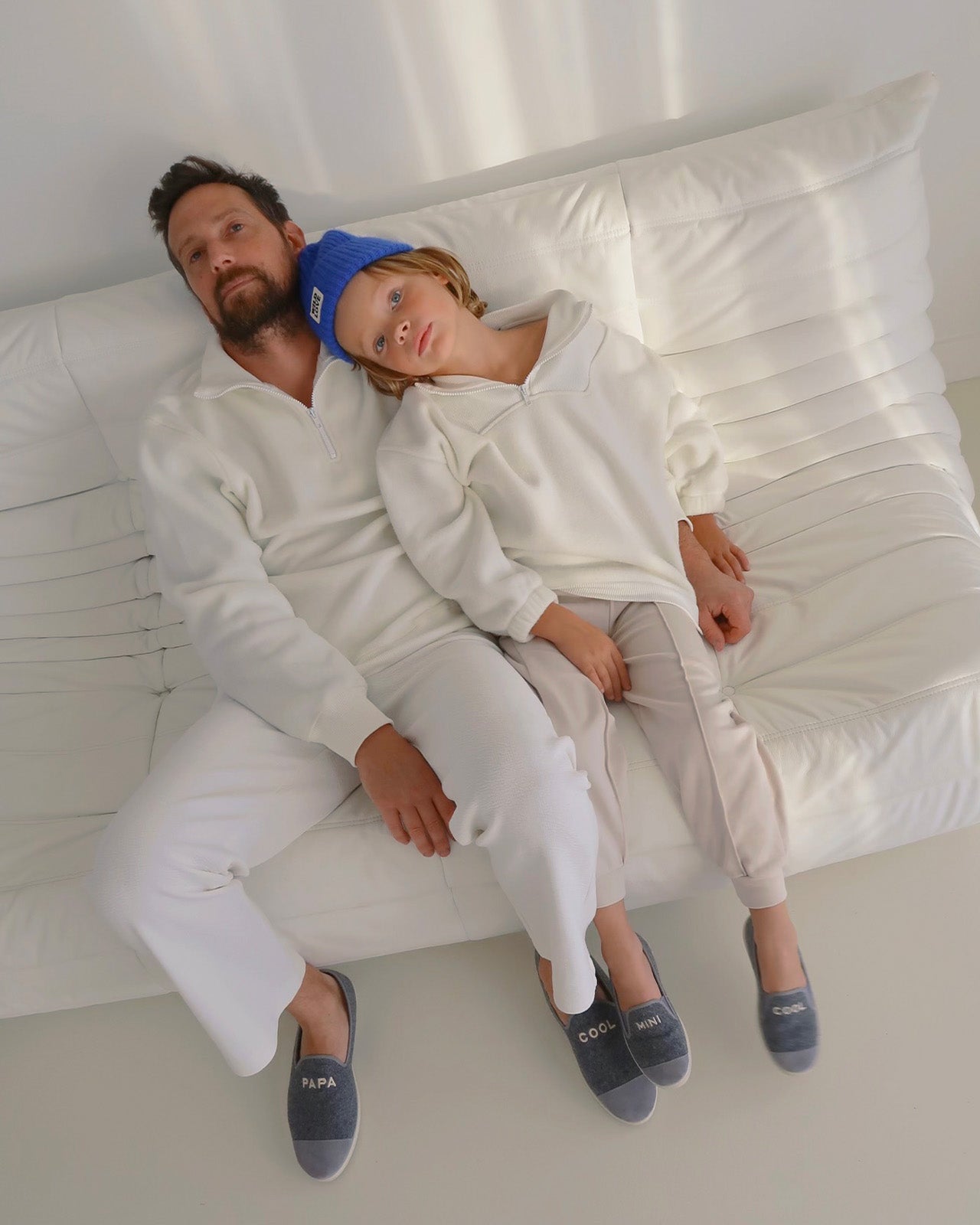 Le Sweat Stanny En Polaire Recyclée Et Col Zippé - Blanc