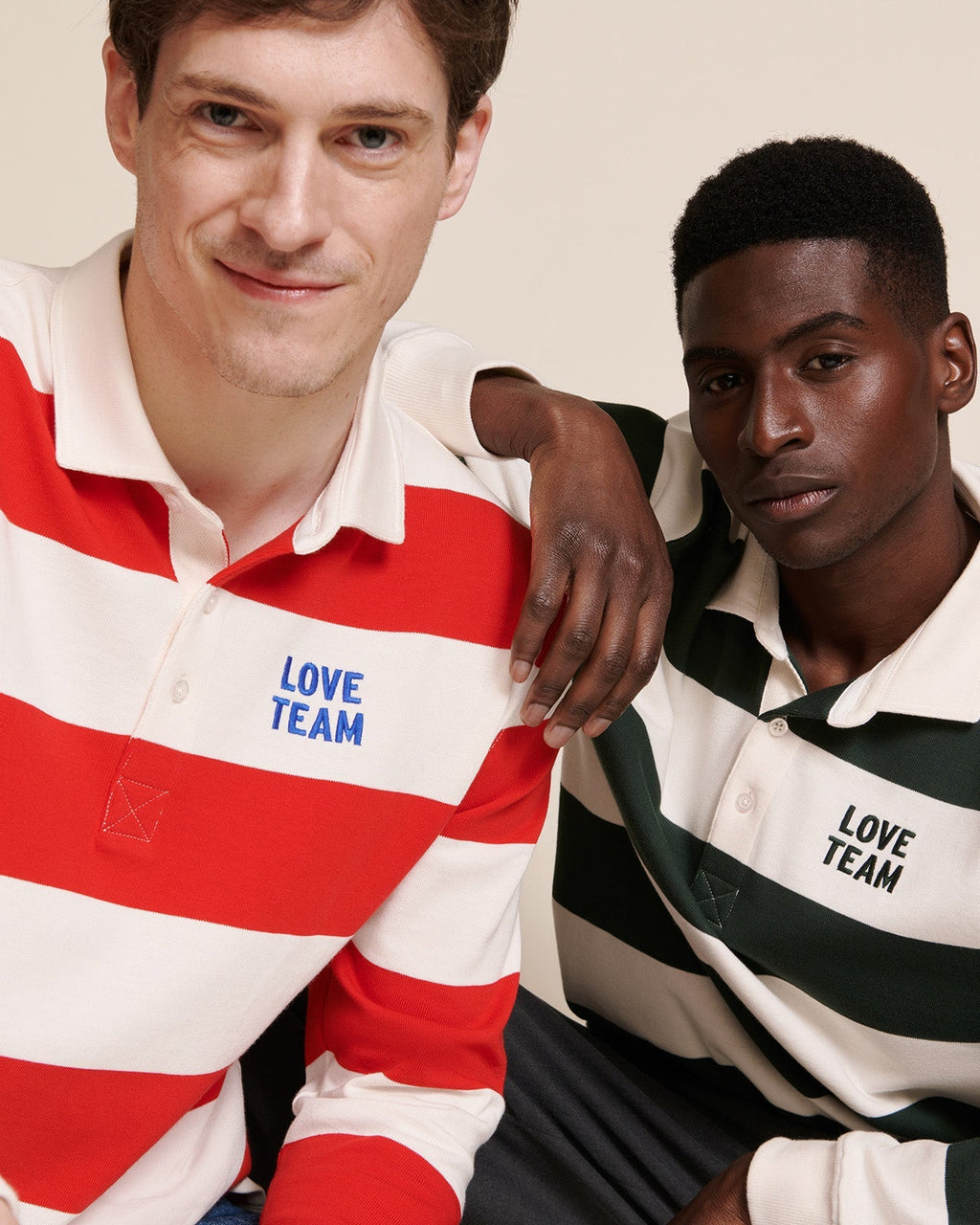 Le Polo Love Team Unisexe En Coton Bio - Rouge