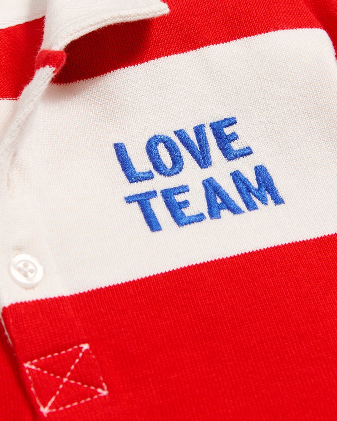 Le Polo Love Team Unisexe En Coton Bio - Rouge