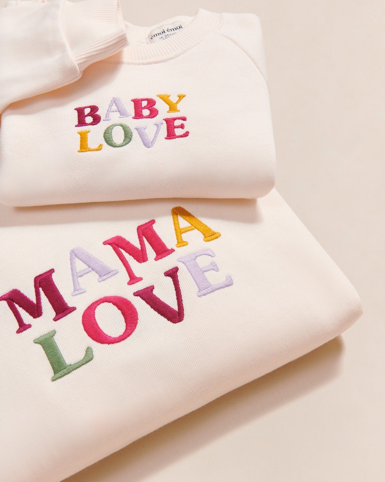 Le Sweat Club Mama Love En Coton Bio - Crème