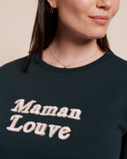Le Sweat Maman Louve En Coton Bio - Charbon
