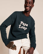 Le Sweat Papa Loup En Coton Bio - Charbon