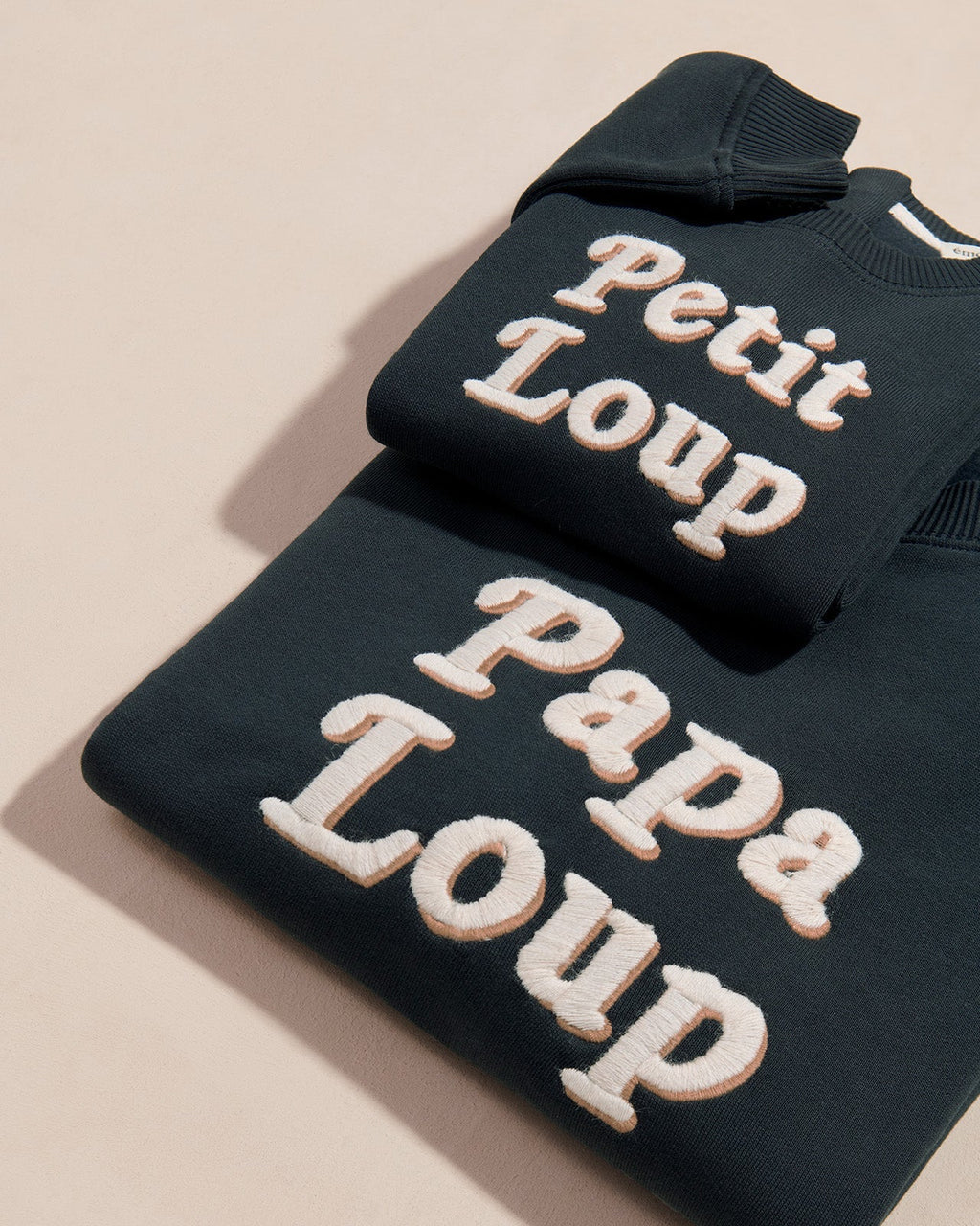 Le Sweat Papa Loup En Coton Bio - Charbon