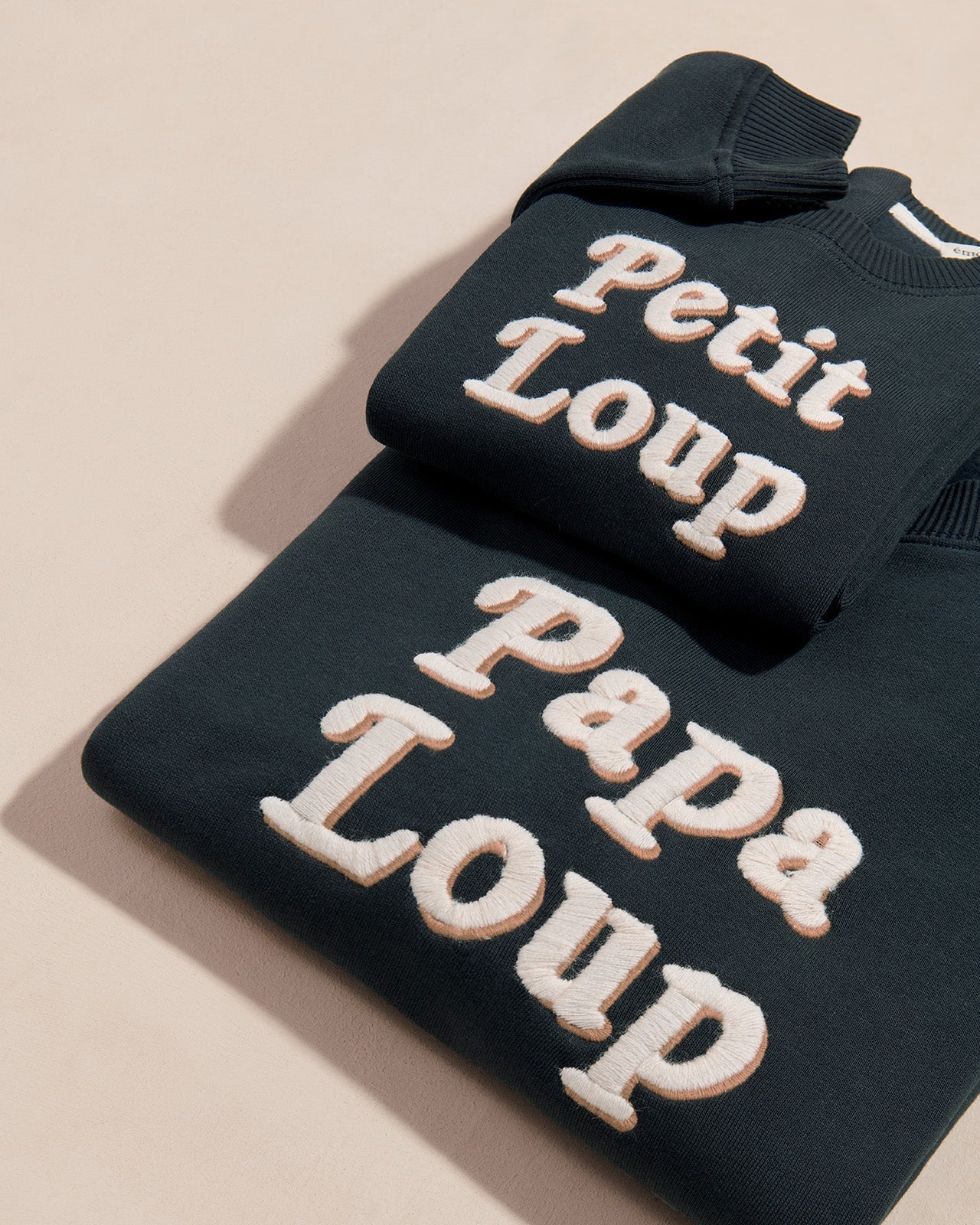 Le Sweat Papa Loup En Coton Bio - Charbon