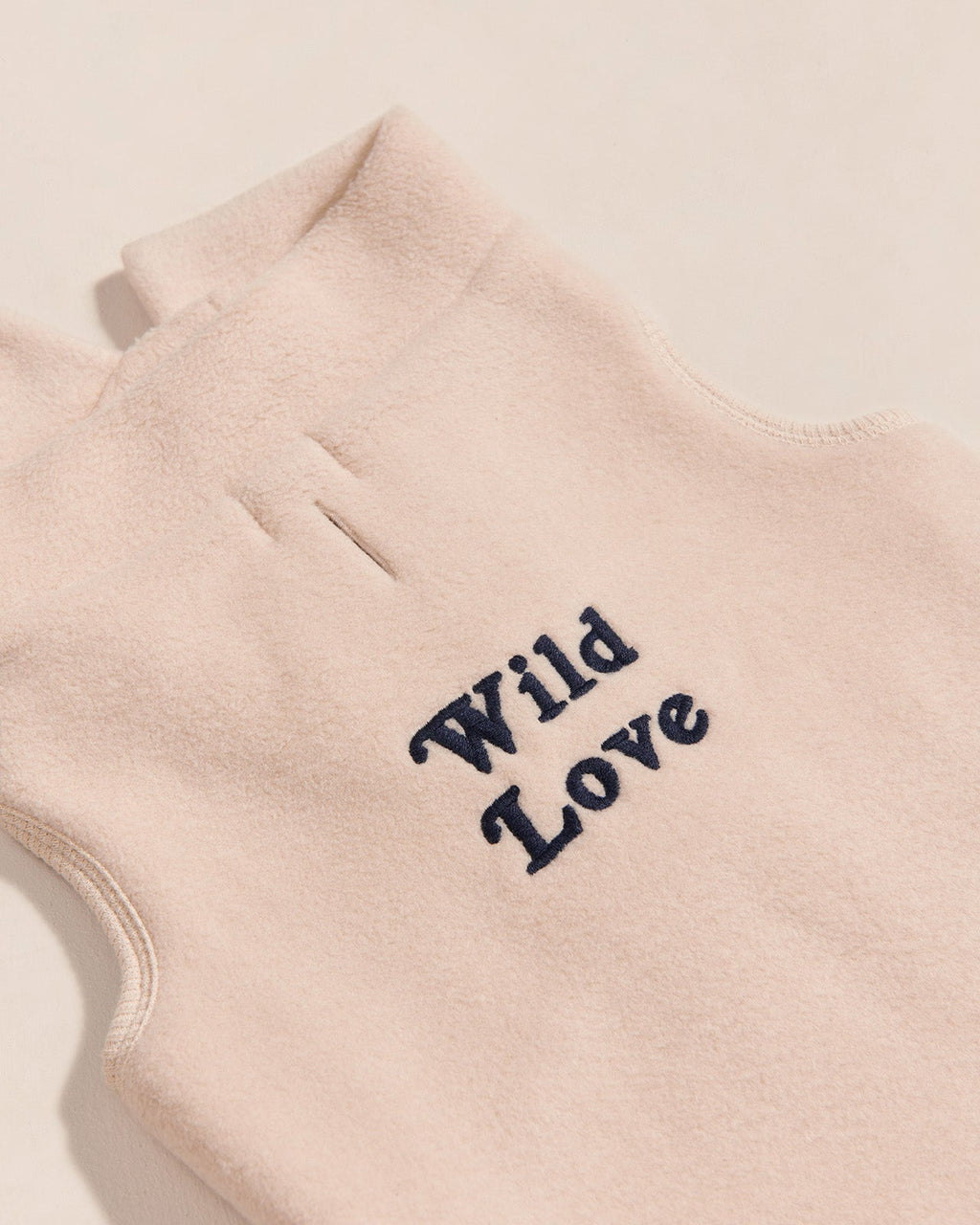 La Veste Pour Chien Wild Love En Polaire Recyclée - Latte