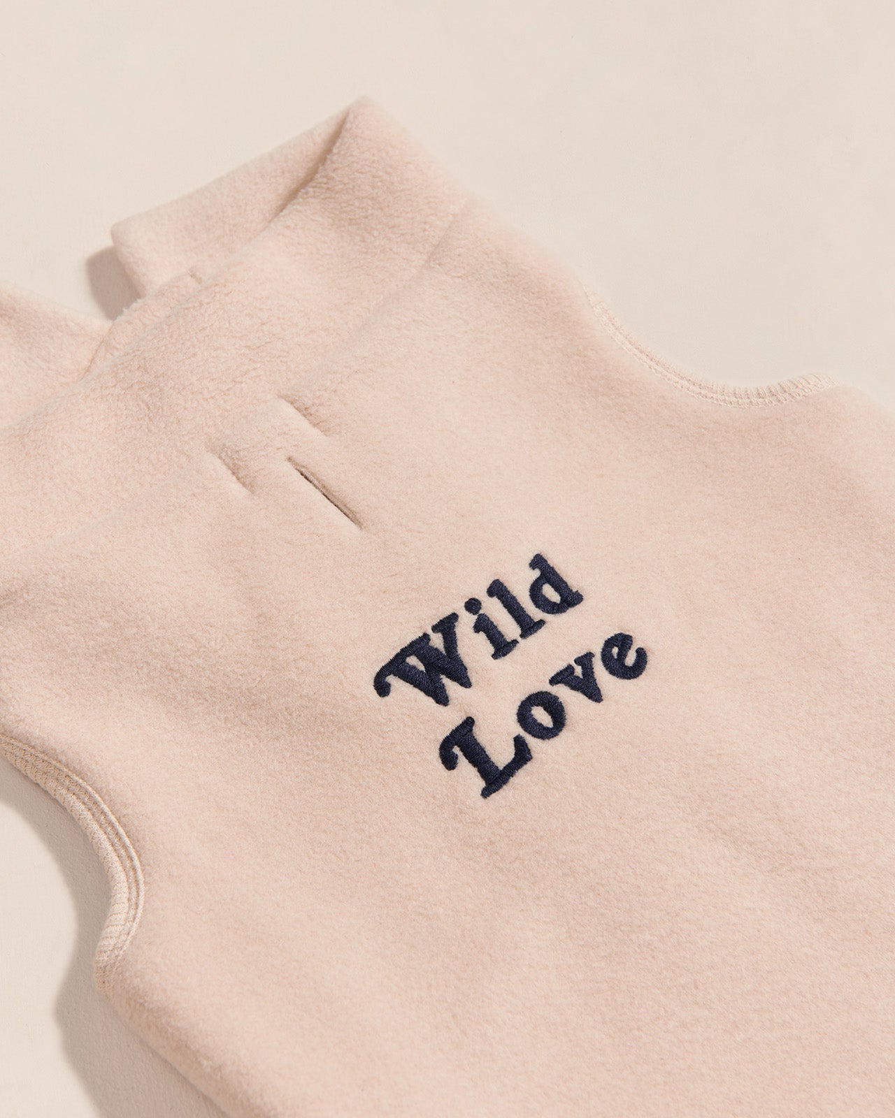 La Veste Pour Chien Wild Love En Polaire Recyclée - Latte