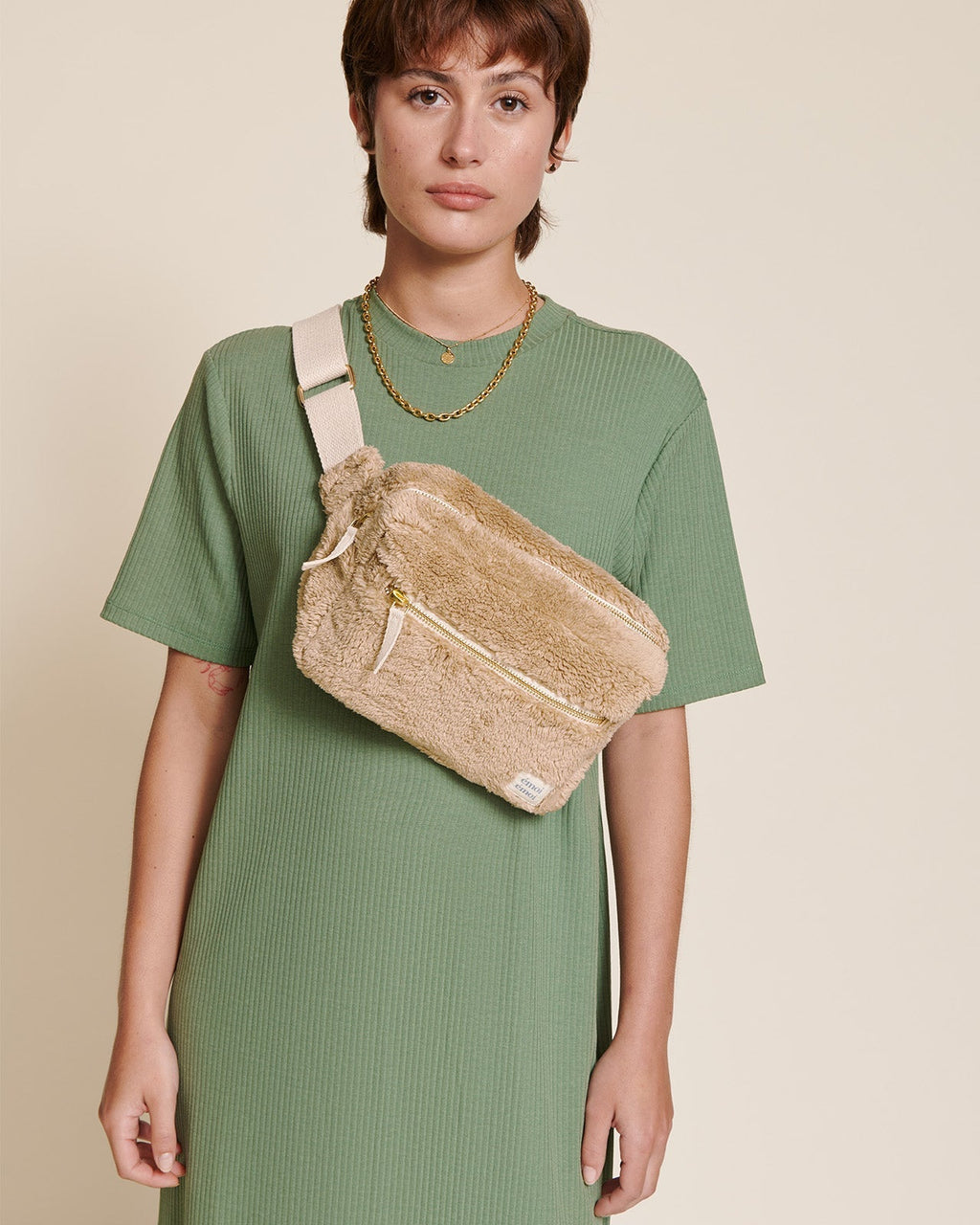 La Banane Babette En Moumoute - Beige