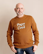 Le Sweat Papy Cool En Coton Bio - Caramel