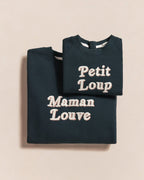 Le Sweat Maman Louve En Coton Bio - Charbon