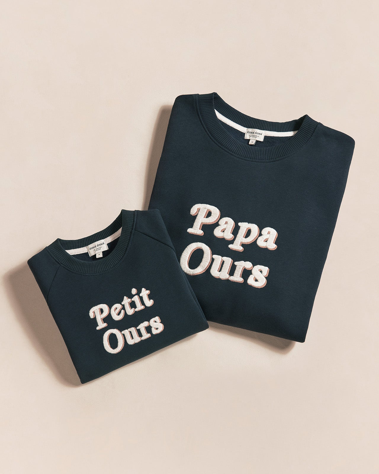 Le Sweat Papa Ours En Coton Bio - Charbon