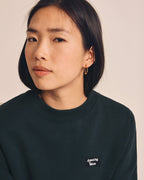 Le Sweat Mini Patch Amazing Mum En Coton Bio - Charbon