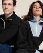 Le Sweat Stanny En Polaire Recyclée Et Col Zippé - Gris
