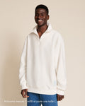 Le Sweat Stanny En Polaire Recyclée Et Col Zippé - Blanc