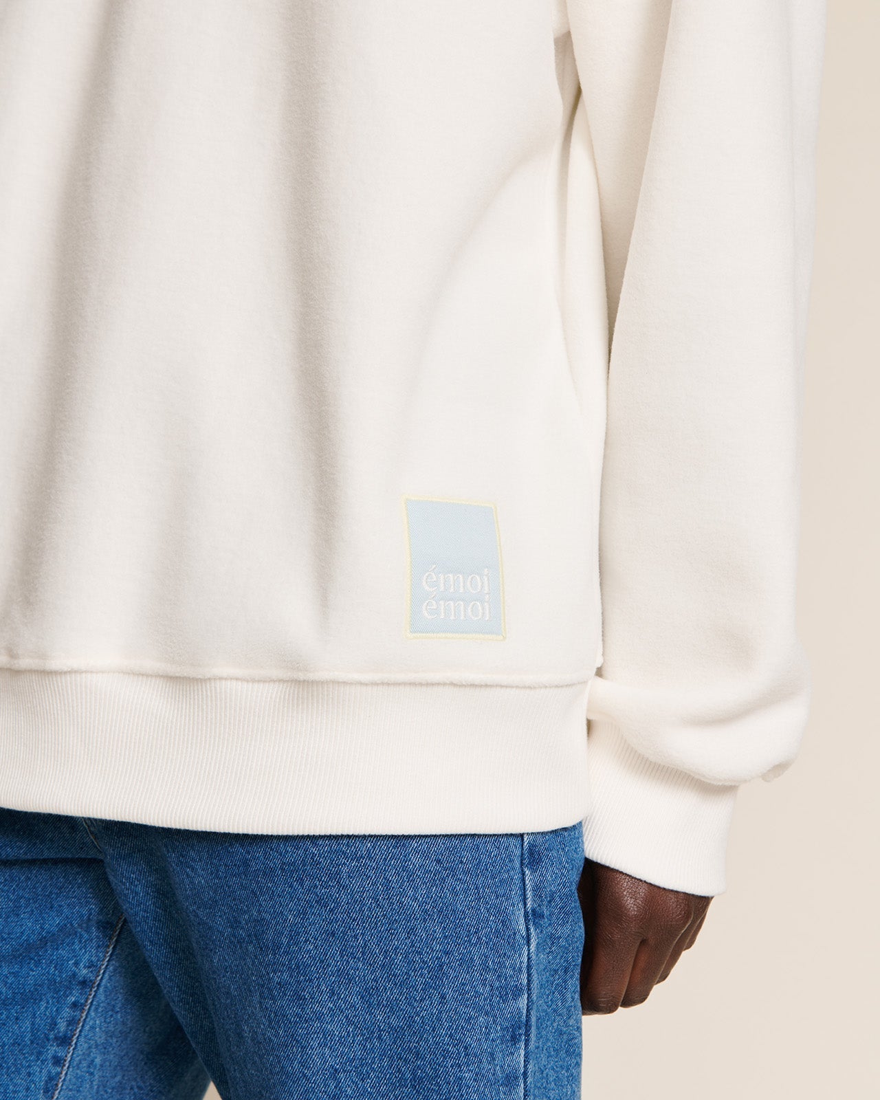 Le Sweat Stanny En Polaire Recyclée Et Col Zippé - Blanc