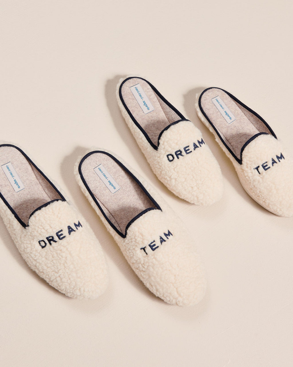 Les Chaussons Dream Team Homme En Laine Bouclette - Angarde X Émoi Émoi