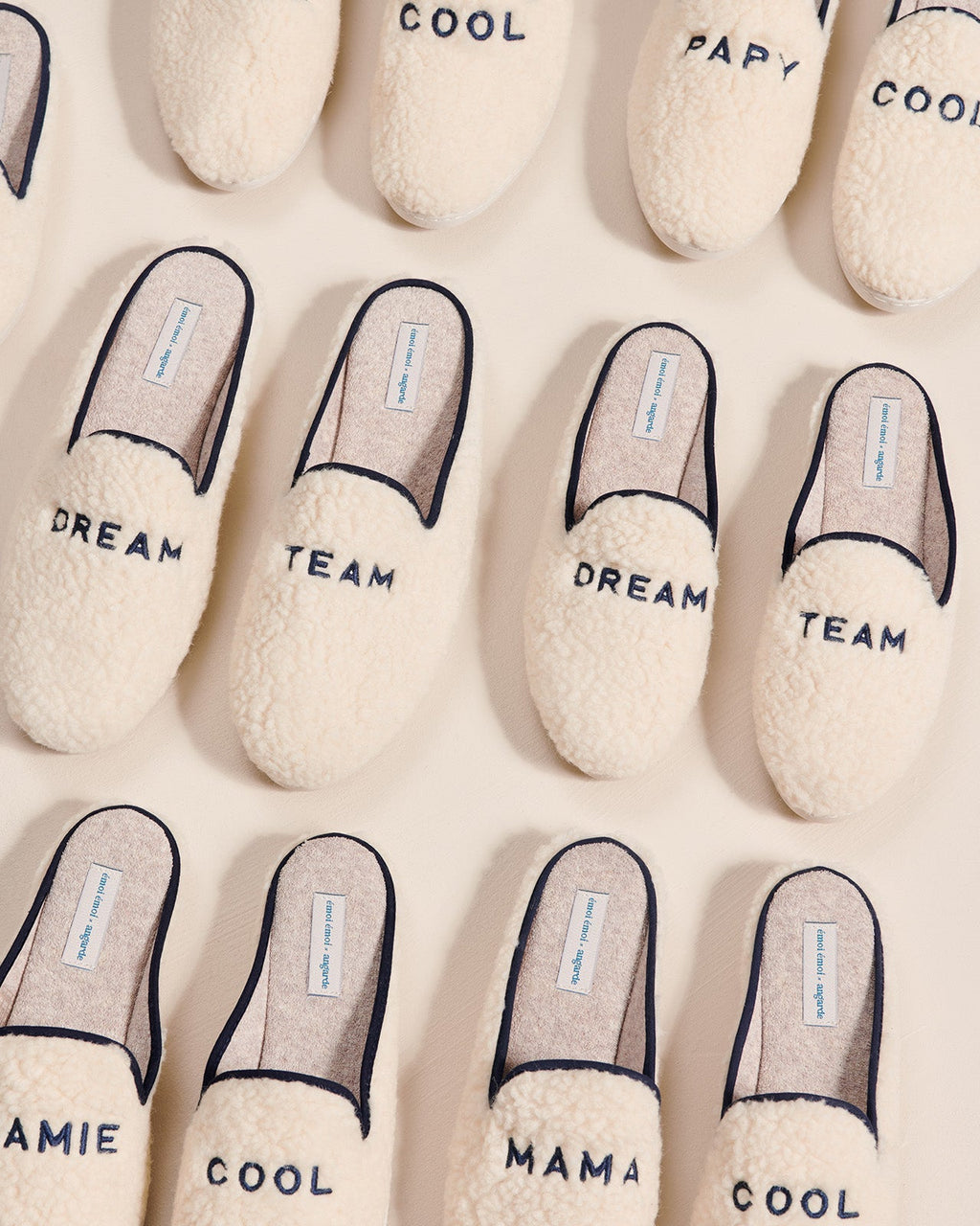 Les Chaussons Dream Team Homme En Laine Bouclette - Angarde X Émoi Émoi