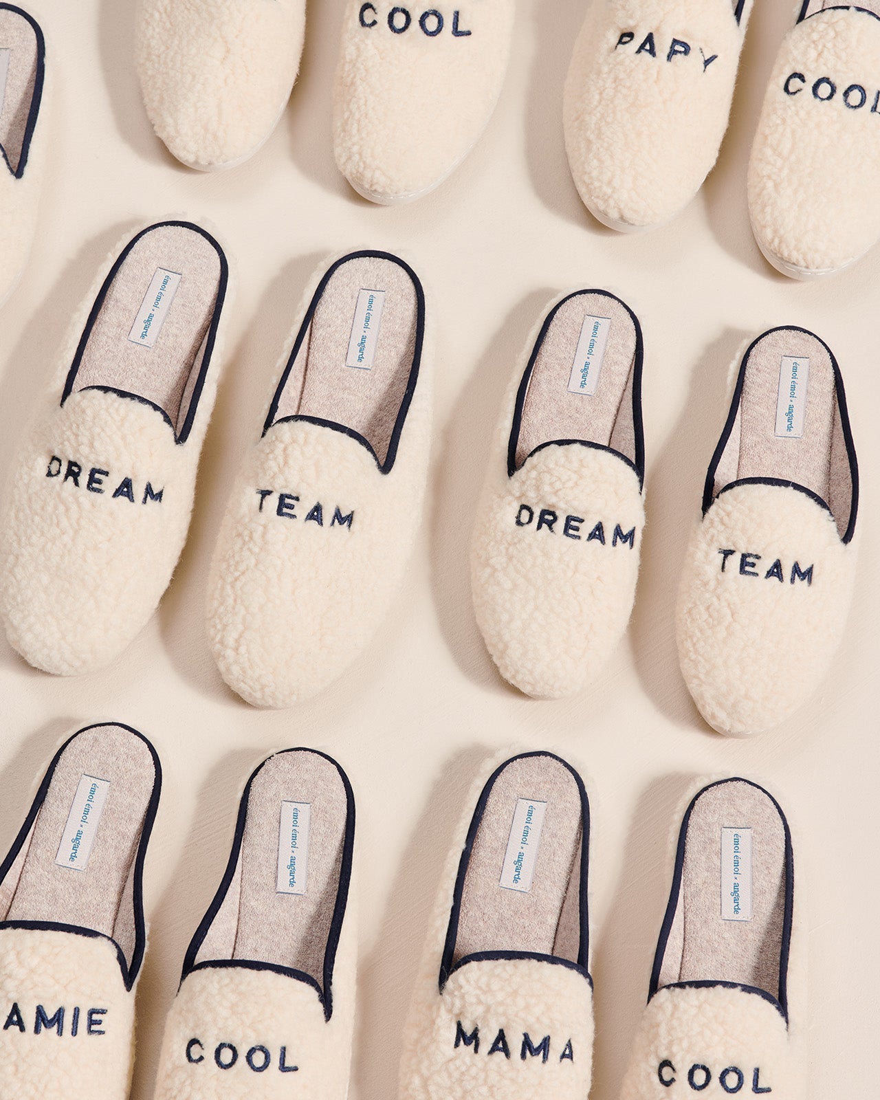 Les Chaussons Dream Team Homme En Laine Bouclette - Angarde X Émoi Émoi