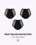 Pack Menstruel Trio Tailles Hautes Tulle