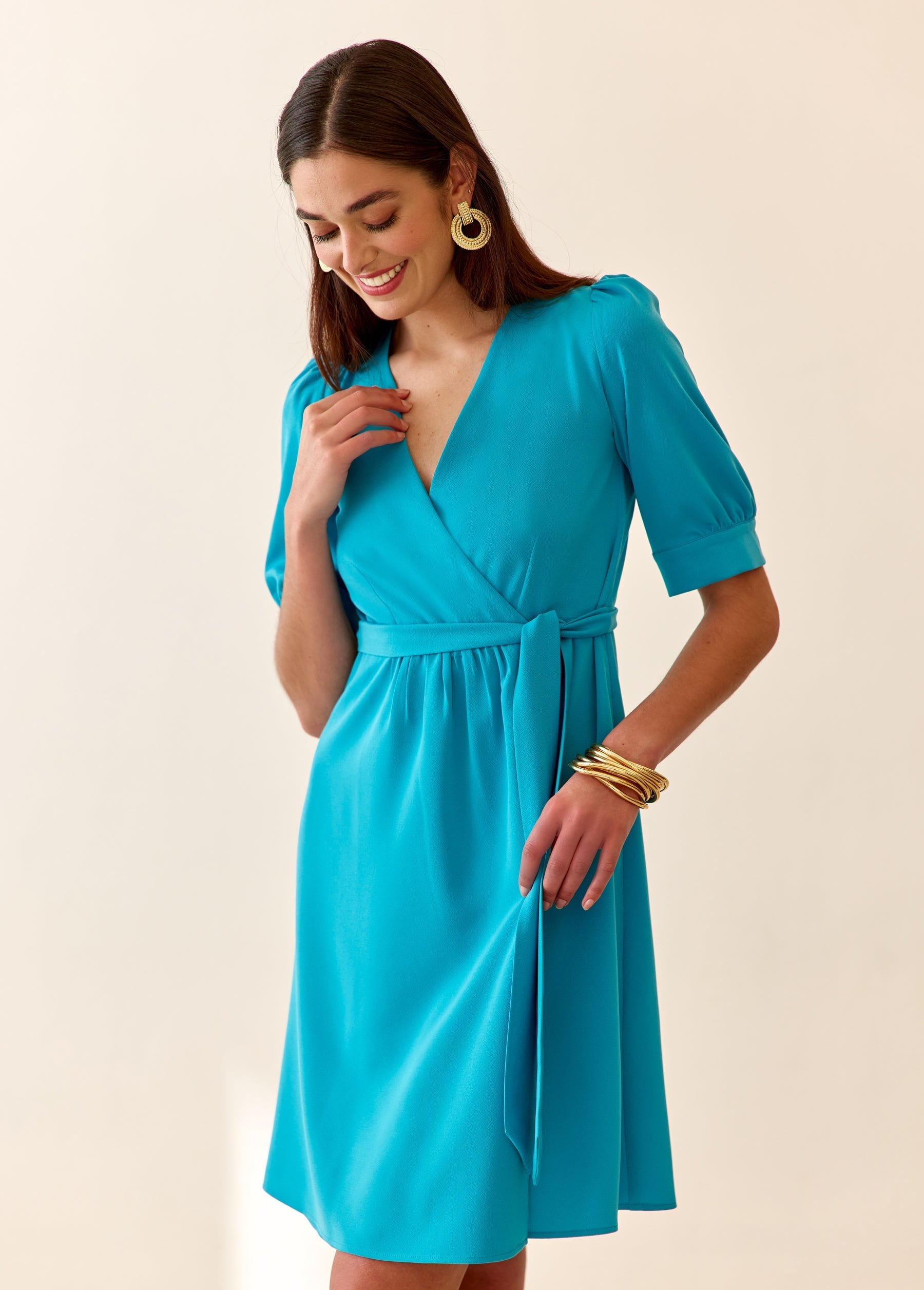 Robe Amanda Bleue