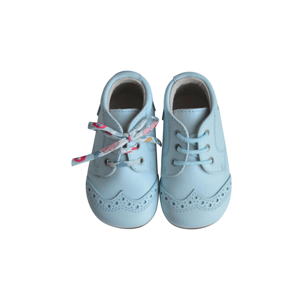 Chaussons Bébé Souples Antidérapants Mini-Arthur - Cuir Blanc - Mixte