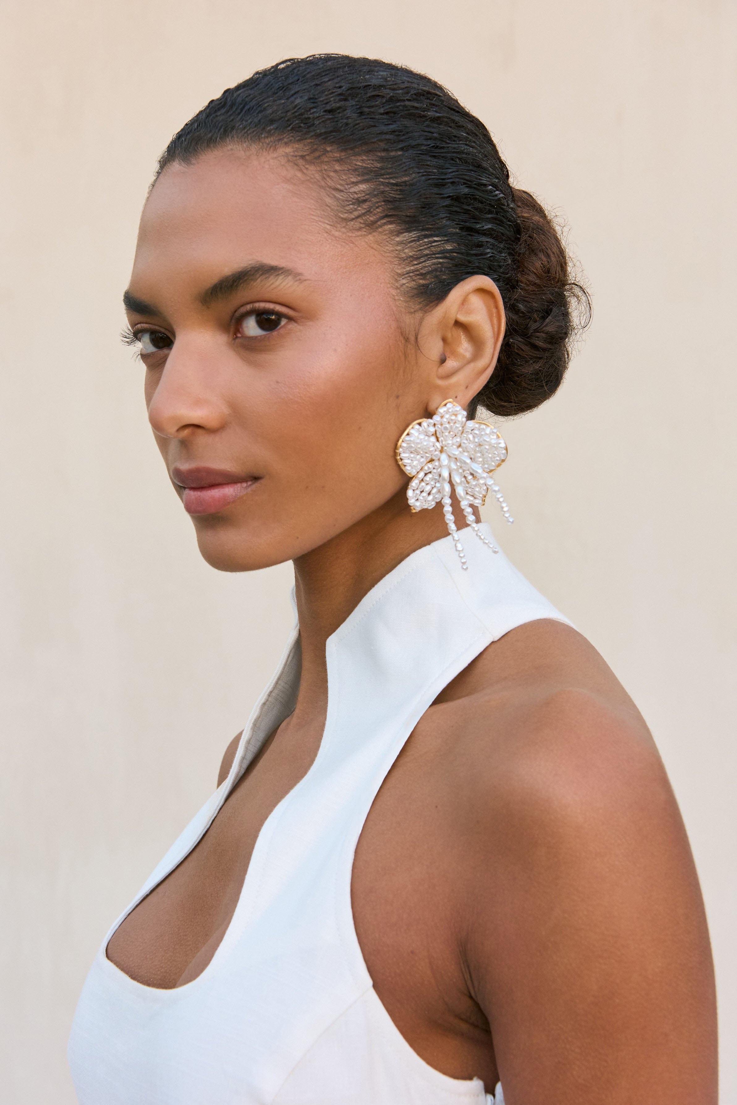 Boucles D'Oreilles Amina - Pearl