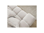 Everest - Canapé D'Angle Fixe - Tissu Texturé - Angle Droit - 10 Coussins