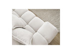 Everest - Canapé D'Angle Fixe - Tissu Texturé - Angle Droit - 10 Coussins