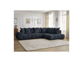 Everest - Canapé D'Angle Fixe - Tissu Texturé - Angle Droit - 10 Coussins
