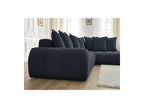 Everest - Canapé D'Angle Fixe - Tissu Texturé - Angle Droit - 10 Coussins