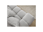 Everest - Canapé D'Angle Fixe - Tissu Texturé - Angle Droit - 10 Coussins