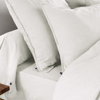 Candice - Taie De Traversin - Flanelle - Neige