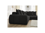 Everest - Canapé D'Angle Fixe - Tissu Texturé - Angle Droit - 10 Coussins