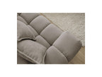 Everest - Canapé D'Angle Fixe - Tissu Texturé - Angle Droit - 10 Coussins
