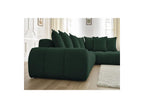 Everest - Canapé D'Angle Fixe - Tissu Texturé - Angle Droit - 10 Coussins