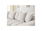 Everest - Canapé D'Angle Fixe - Tissu Texturé - Angle Gauche - 10 Coussins