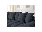Everest - Canapé D'Angle Fixe - Tissu Texturé - Angle Gauche - 10 Coussins