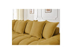Everest - Canapé D'Angle Fixe - Tissu Texturé - Angle Gauche - 10 Coussins