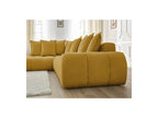 Everest - Canapé D'Angle Fixe - Tissu Texturé - Angle Gauche - 10 Coussins