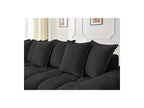 Everest - Canapé D'Angle Fixe - Tissu Texturé - Angle Gauche - 10 Coussins