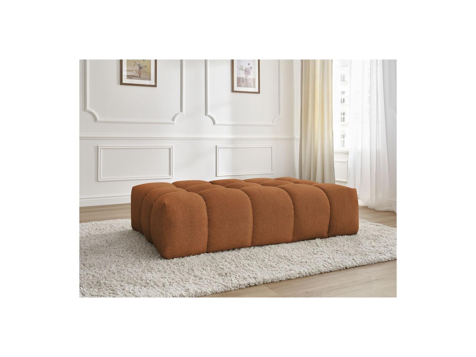 Everest - Pouf - Tissu Chiné