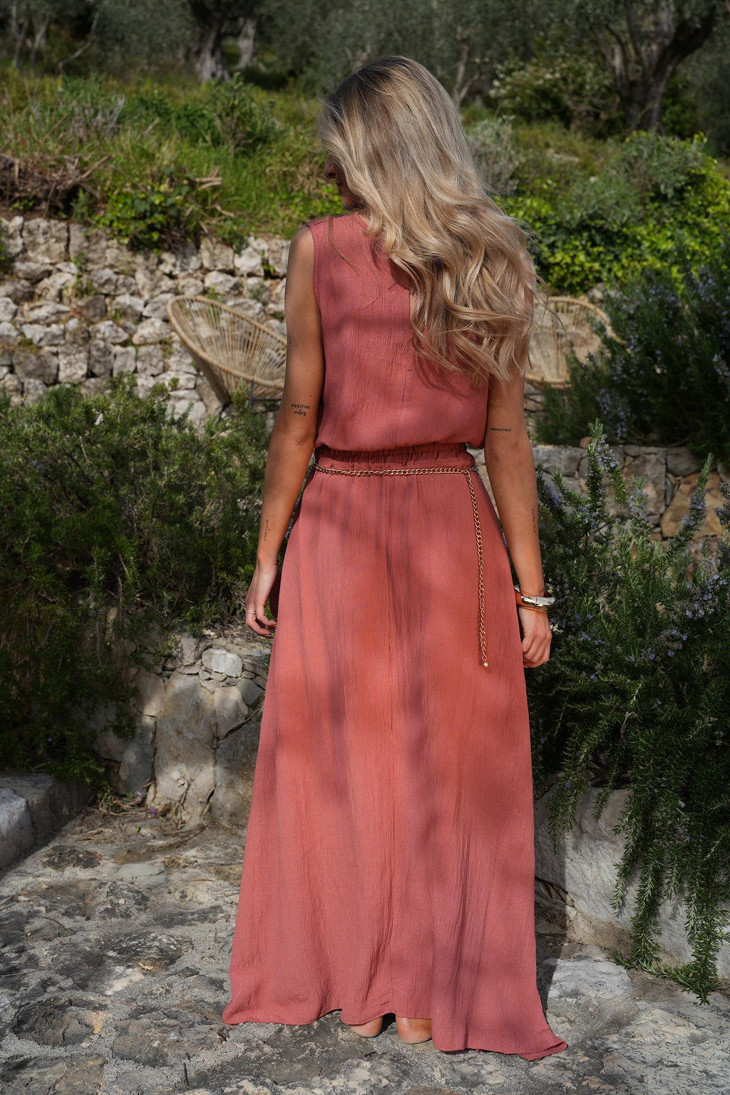 Ensemble Jupe/Top Elize - Terracotta